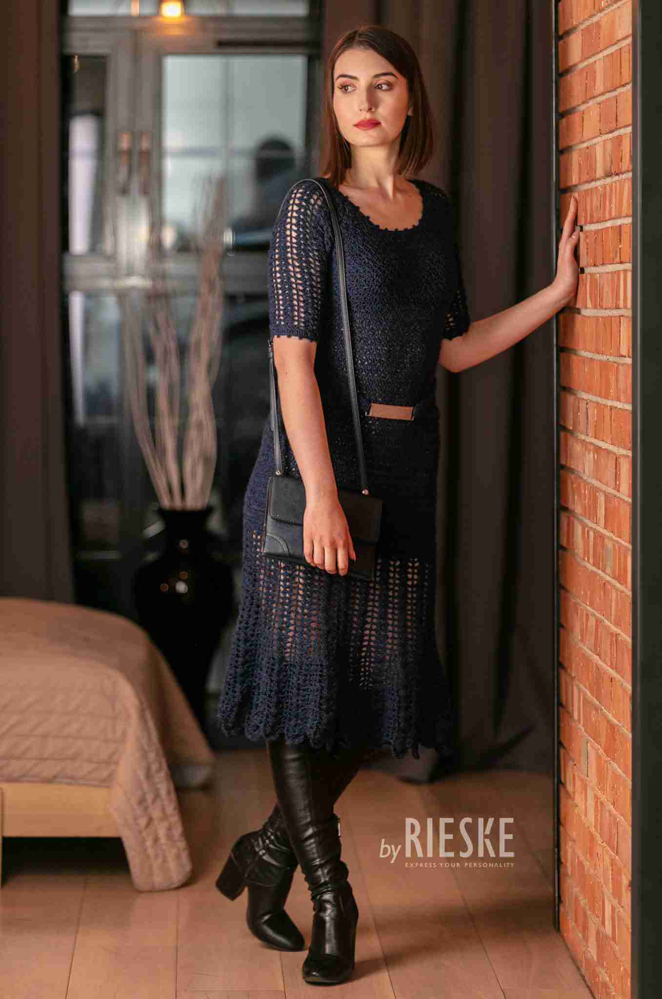 sukienka handmade, sukienka robiona ręcznie, sukienka 100% alpaka, sukienka dziergana na szydełku, wyjątkowa sukienka dziergana ręcznie, modna sukienka