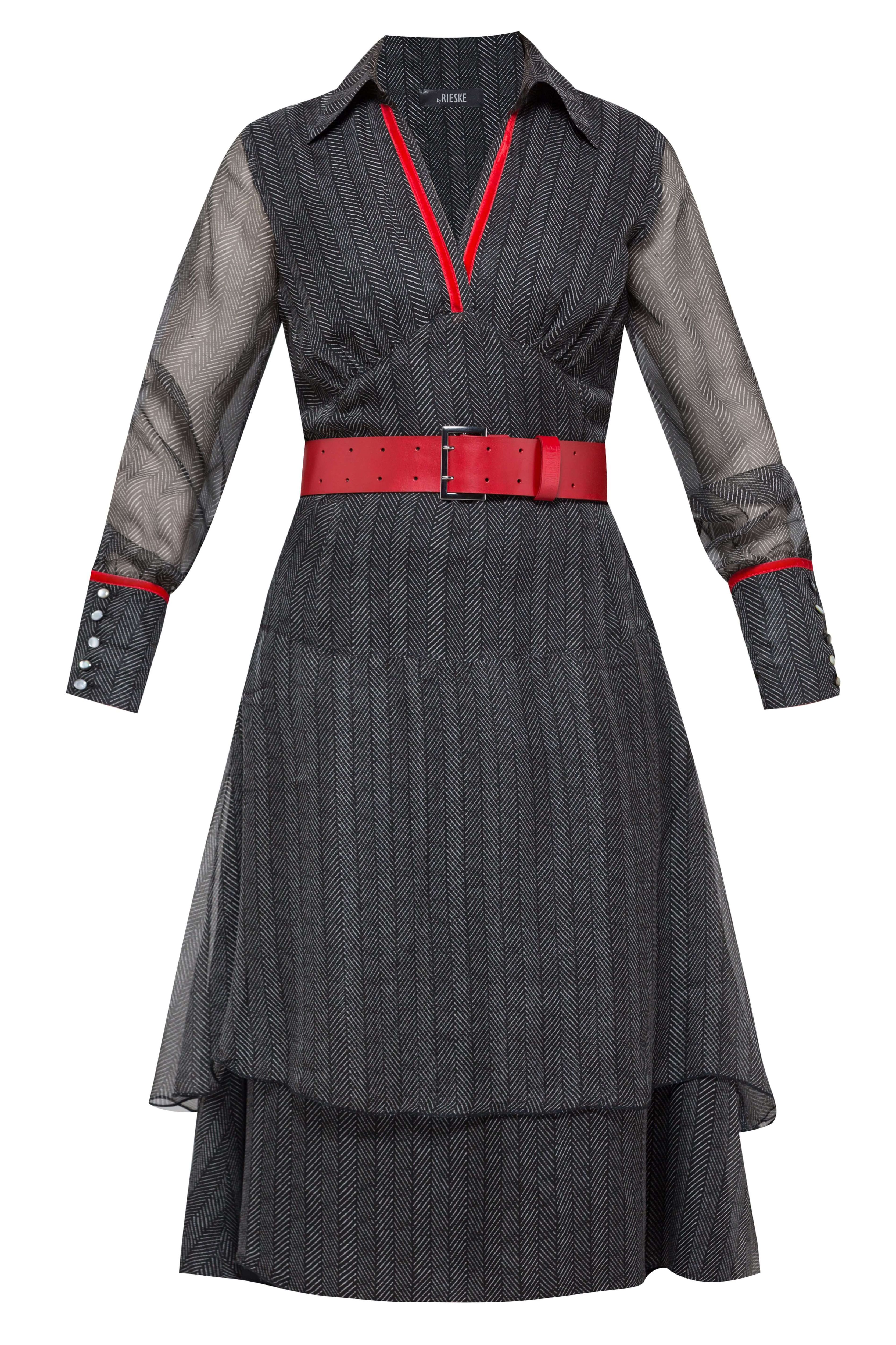 sukienka jedwabna, sukienka z jedwabiu, wyjątkowa sukienka z jedwabiu, delikatna sukienka za kolano, sukienka z paskiem, sukienka na wesele, sukienka z czerwonymi dodatkami