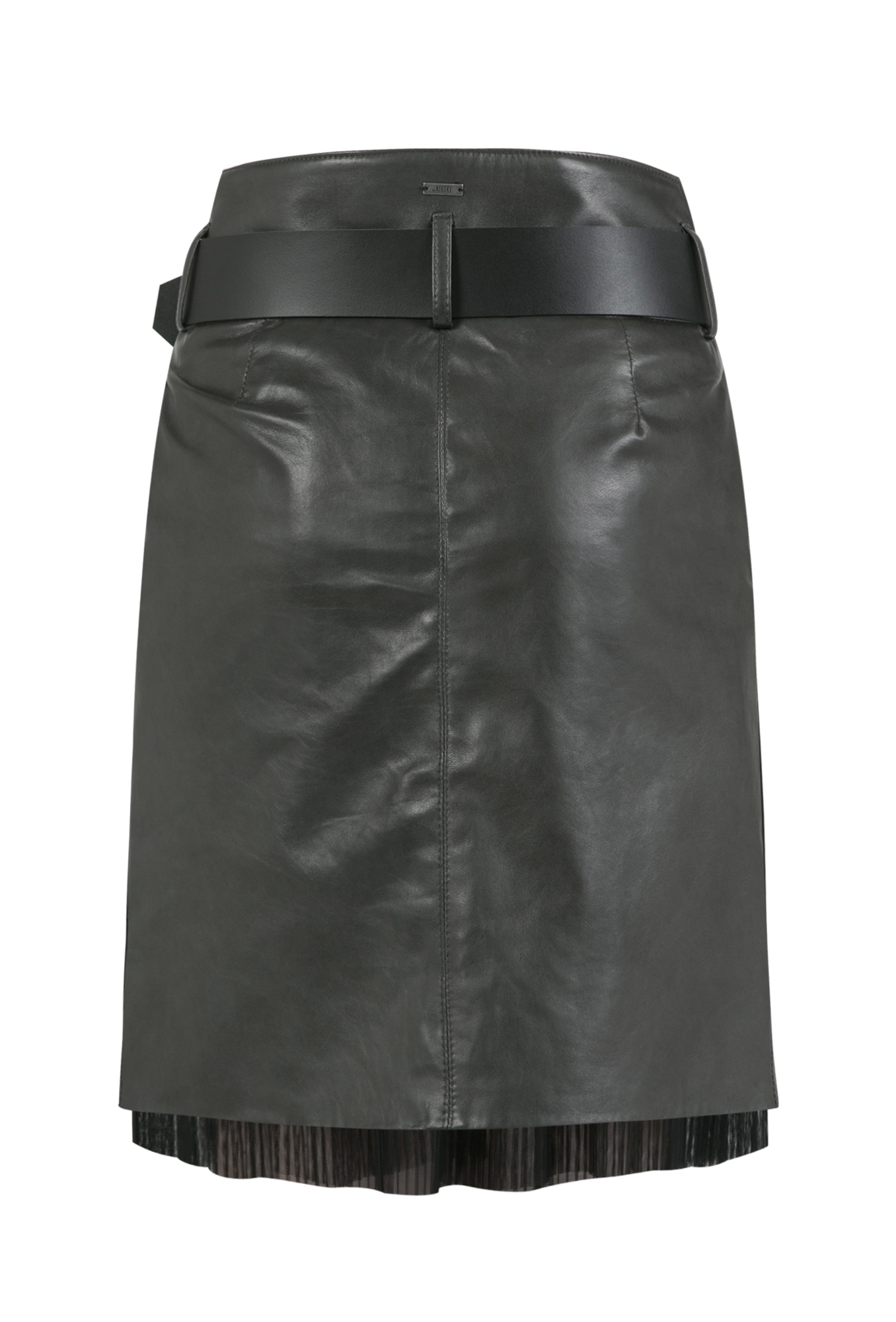 spódnica skórzana, spódnica skórzana z paskiem ze skóry, szara spódnica skórzana, szara spódnica skórzana z halką, spódnica ze skóry włoskiej, spódnica skóra naturalna, spódnica ze skóry naturalnej szara, spódnice skórzane z paskiem, premium