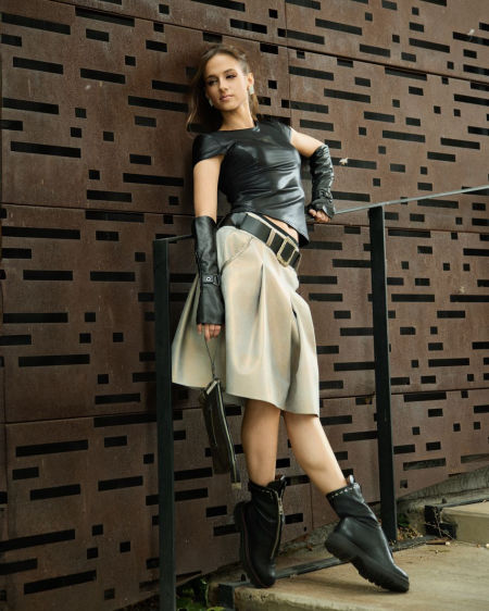 121012 Skórzane Mitenki Black