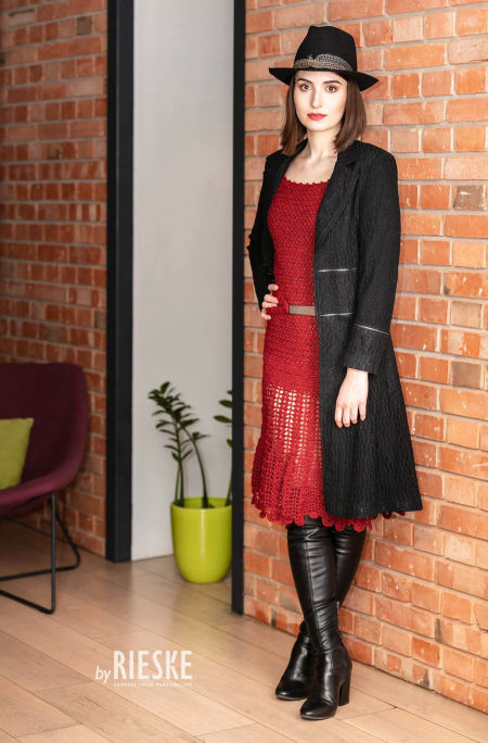 119000 Sukienka Handmade Carmine