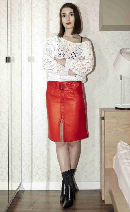 119017 Sweter Handmade White