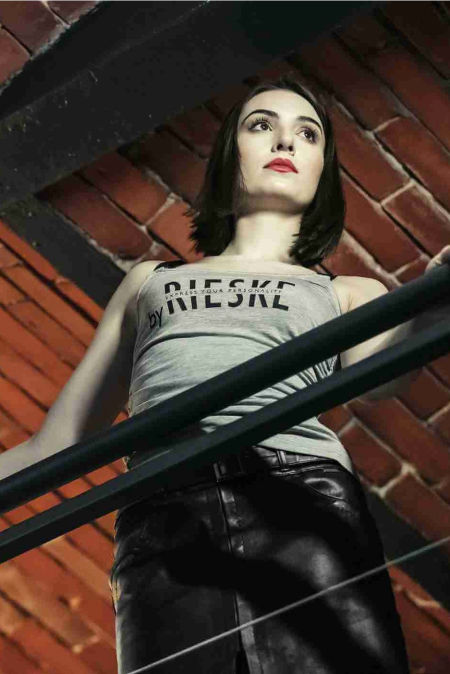 119011 Spódnica Skórzana Black