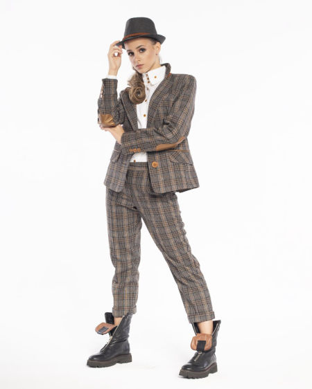 222003  Spodnie Z Kratki Gray