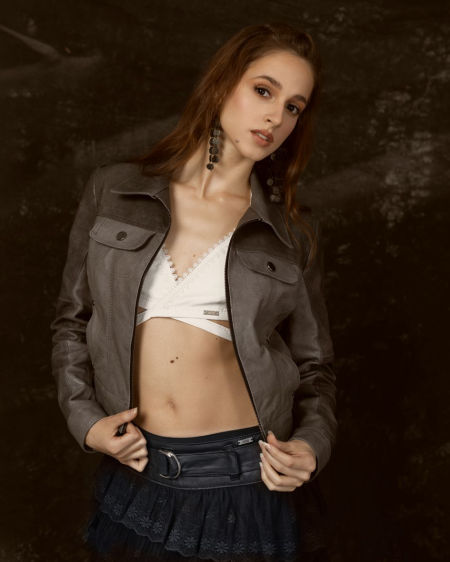 123007 Kurtka Skórzana Gray